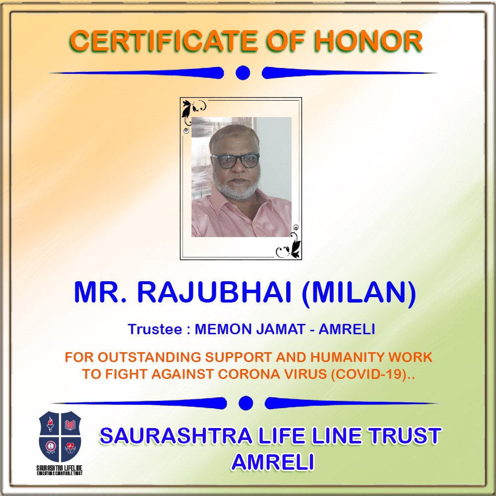 Certificate of Honor